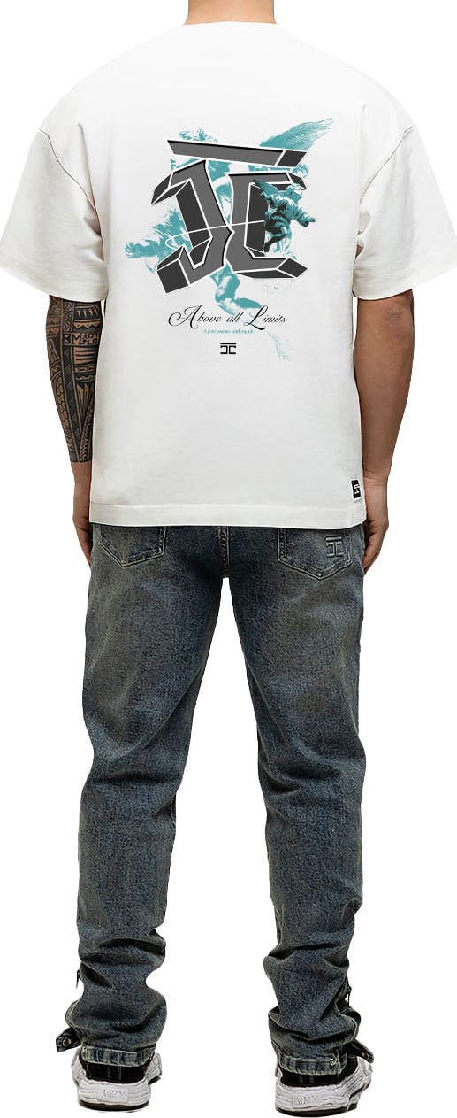 JORCUSTOM AboveAll Loose Fit T-Shirt White Wit