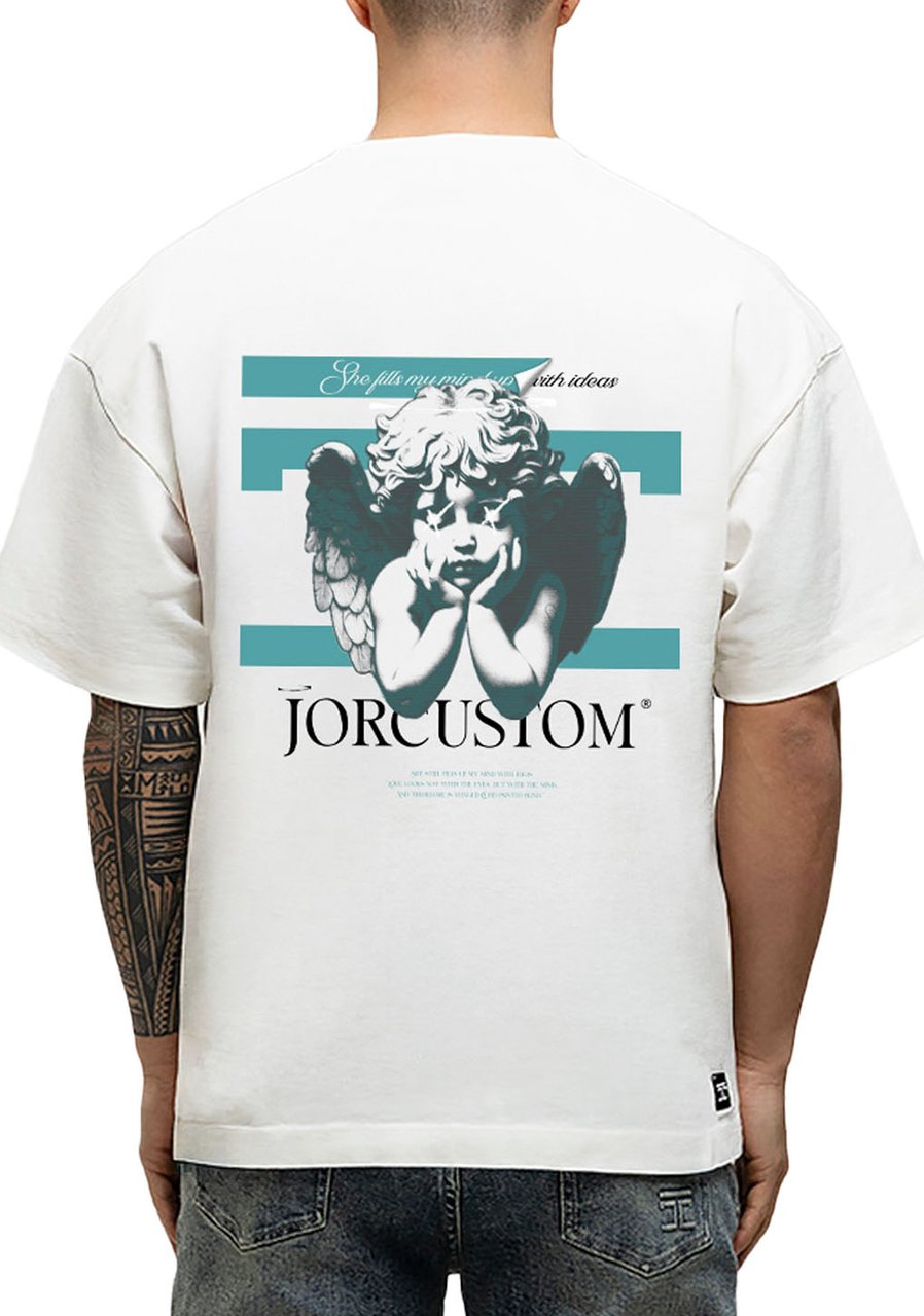 JORCUSTOM AngelTwo Loose Fit T-Shirt White Wit