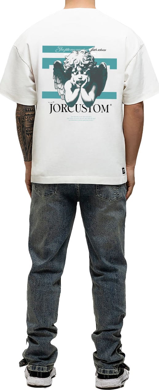 JORCUSTOM AngelTwo Loose Fit T-Shirt White Wit