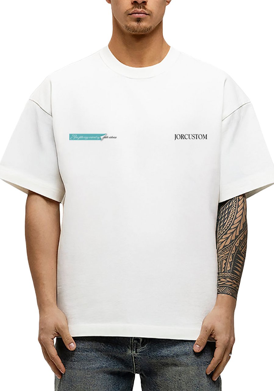 JORCUSTOM AngelTwo Loose Fit T-Shirt White Wit