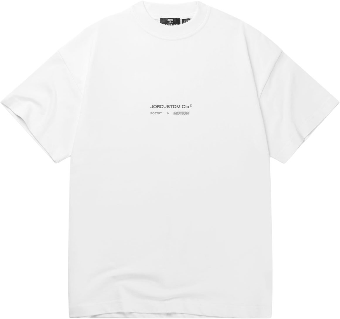 JORCUSTOM PoetryIn Loose Fit T-Shirt White Wit