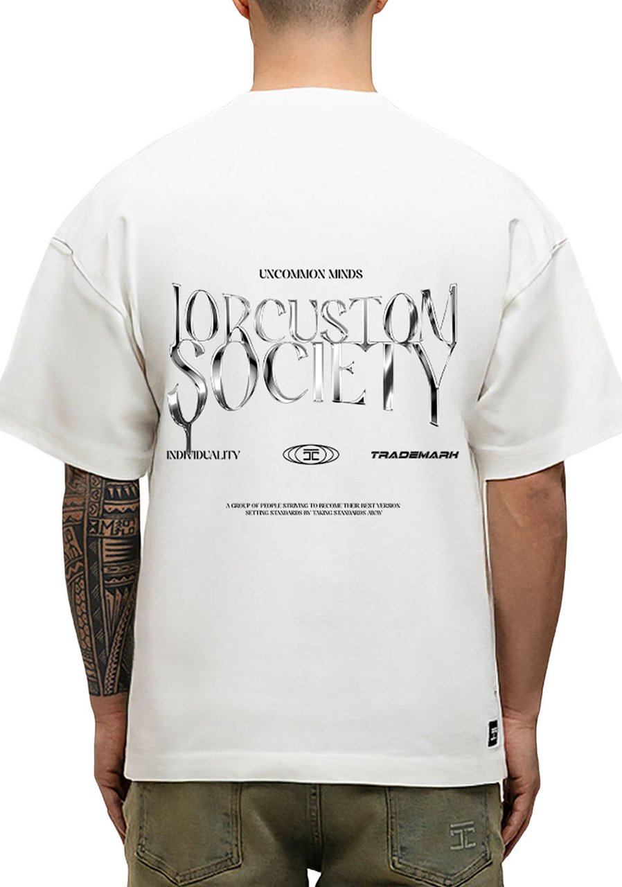 JORCUSTOM Uncommon Loose Fit T-Shirt White Wit