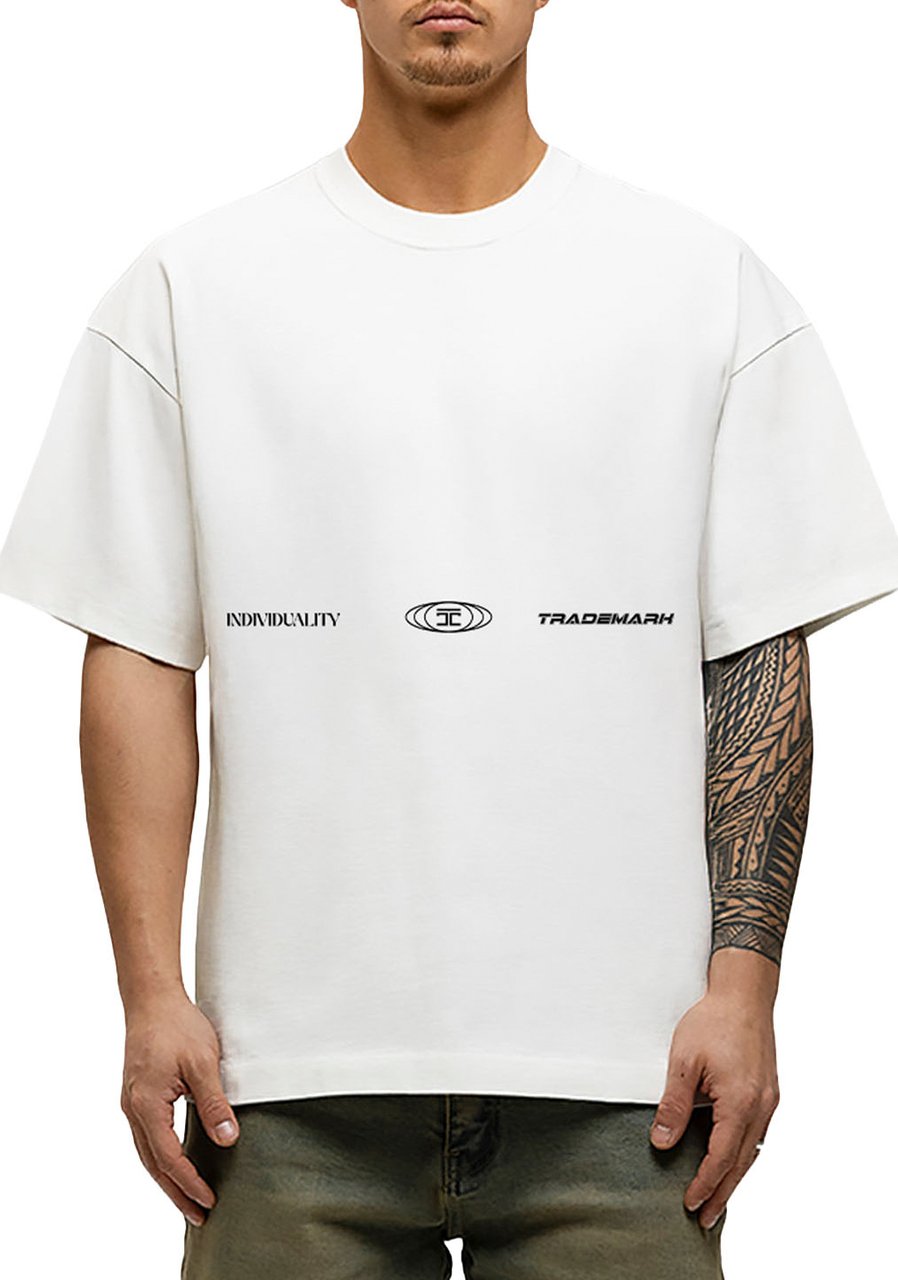 JORCUSTOM Uncommon Loose Fit T-Shirt White Wit