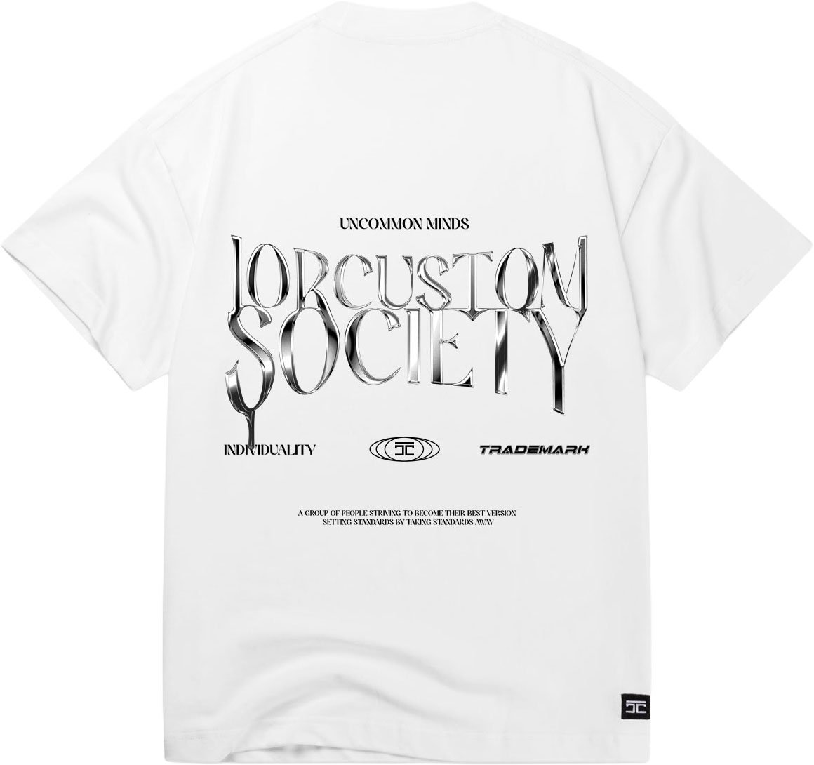JORCUSTOM Uncommon Loose Fit T-Shirt White Wit