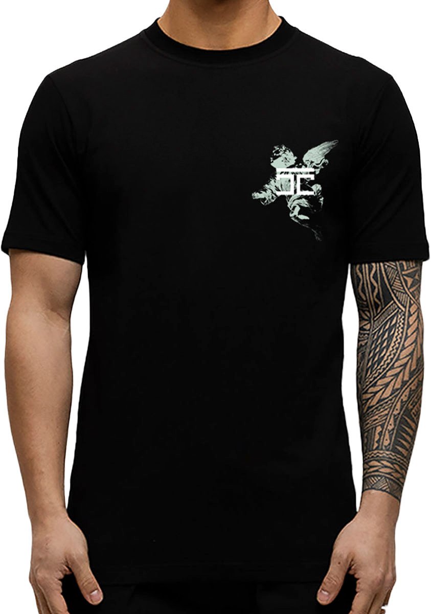 JORCUSTOM AboveAll Slim Fit T-Shirt Black Zwart