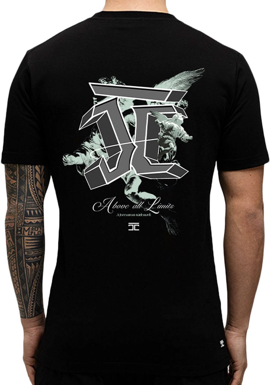 JORCUSTOM AboveAll Slim Fit T-Shirt Black Zwart
