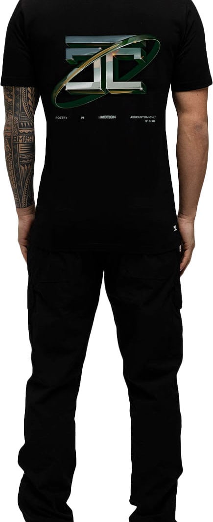 JORCUSTOM PoetryIn Slim Fit T-Shirt Black Zwart