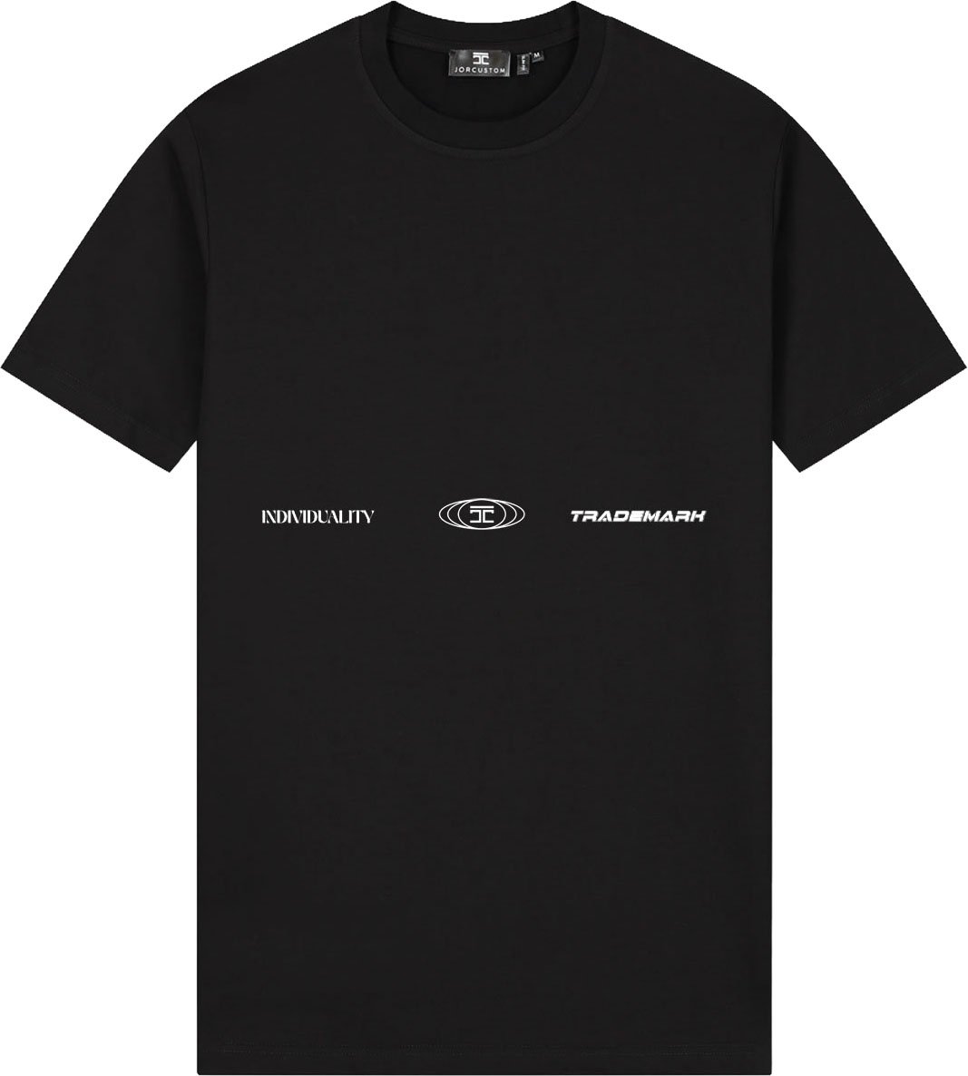 JORCUSTOM Uncommon Slim Fit T-Shirt Black Zwart