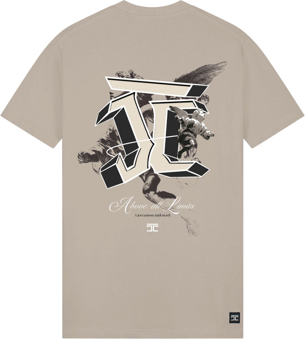 JORCUSTOM AboveAll Slim Fit T-Shirt Taupe Taupe