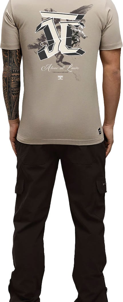 JORCUSTOM AboveAll Slim Fit T-Shirt Taupe Taupe
