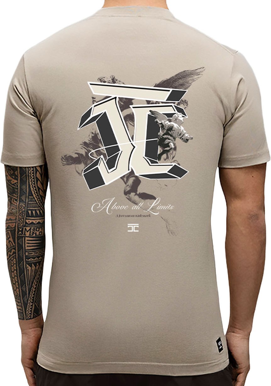 JORCUSTOM AboveAll Slim Fit T-Shirt Taupe Taupe