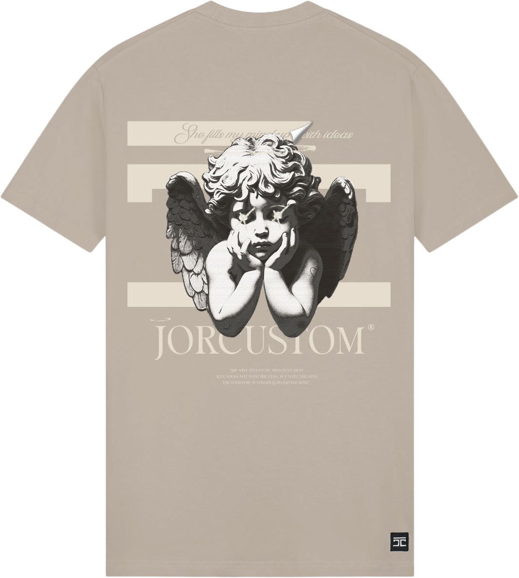 JORCUSTOM AngelTwo Slim Fit T-Shirt Taupe Taupe