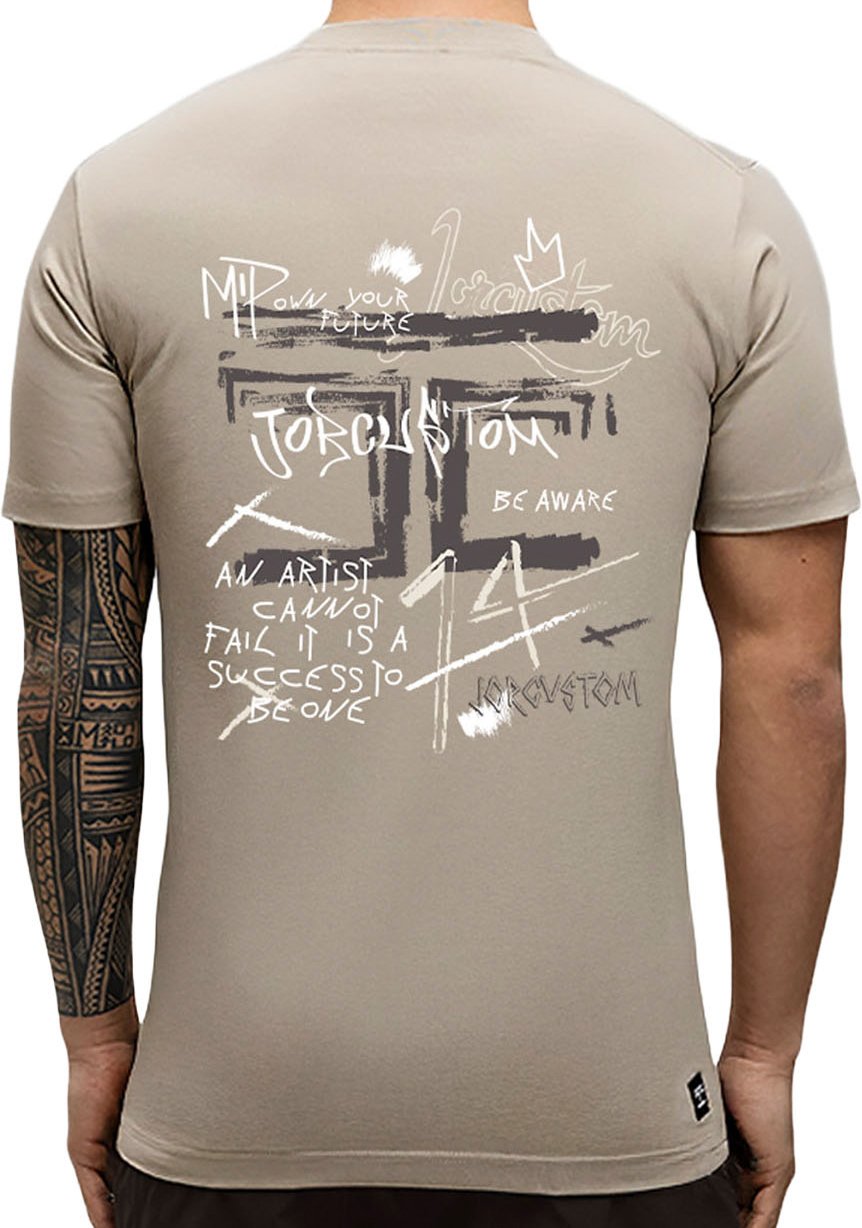 JORCUSTOM Artist Slim Fit T-Shirt Taupe Taupe