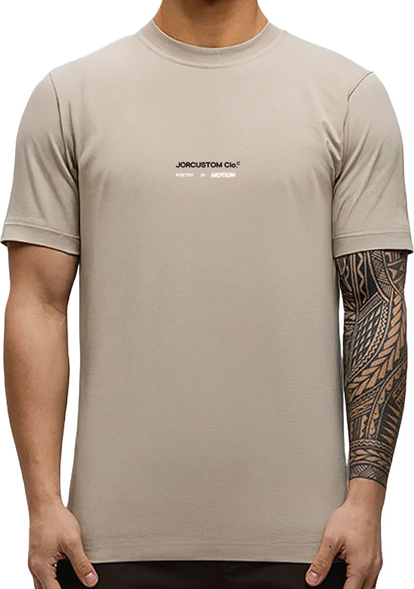 JORCUSTOM PoetryIn Slim Fit T-Shirt Taupe Taupe