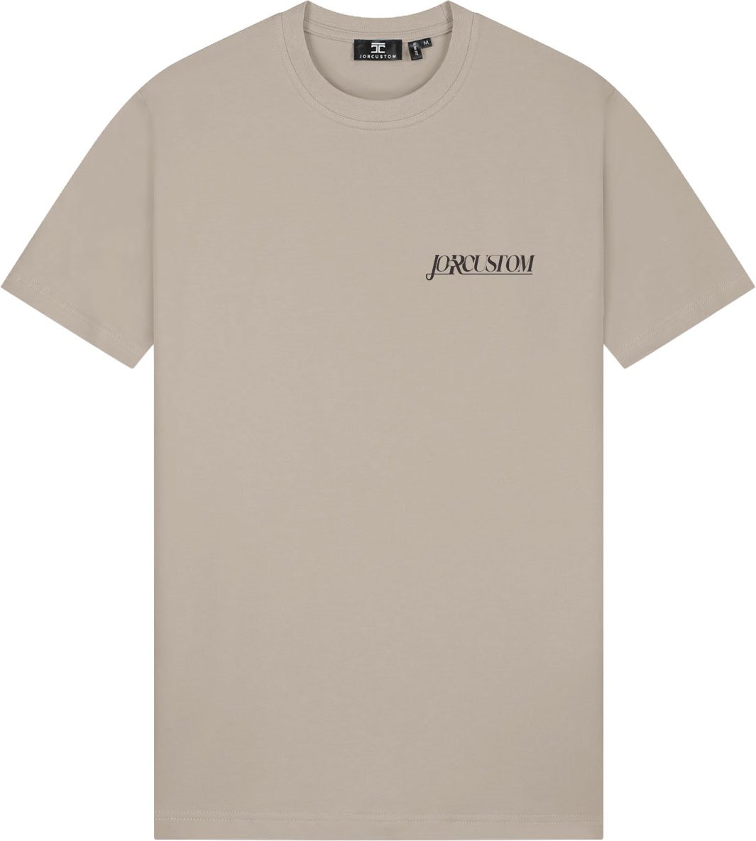 JORCUSTOM Script Slim Fit T-Shirt Taupe Taupe