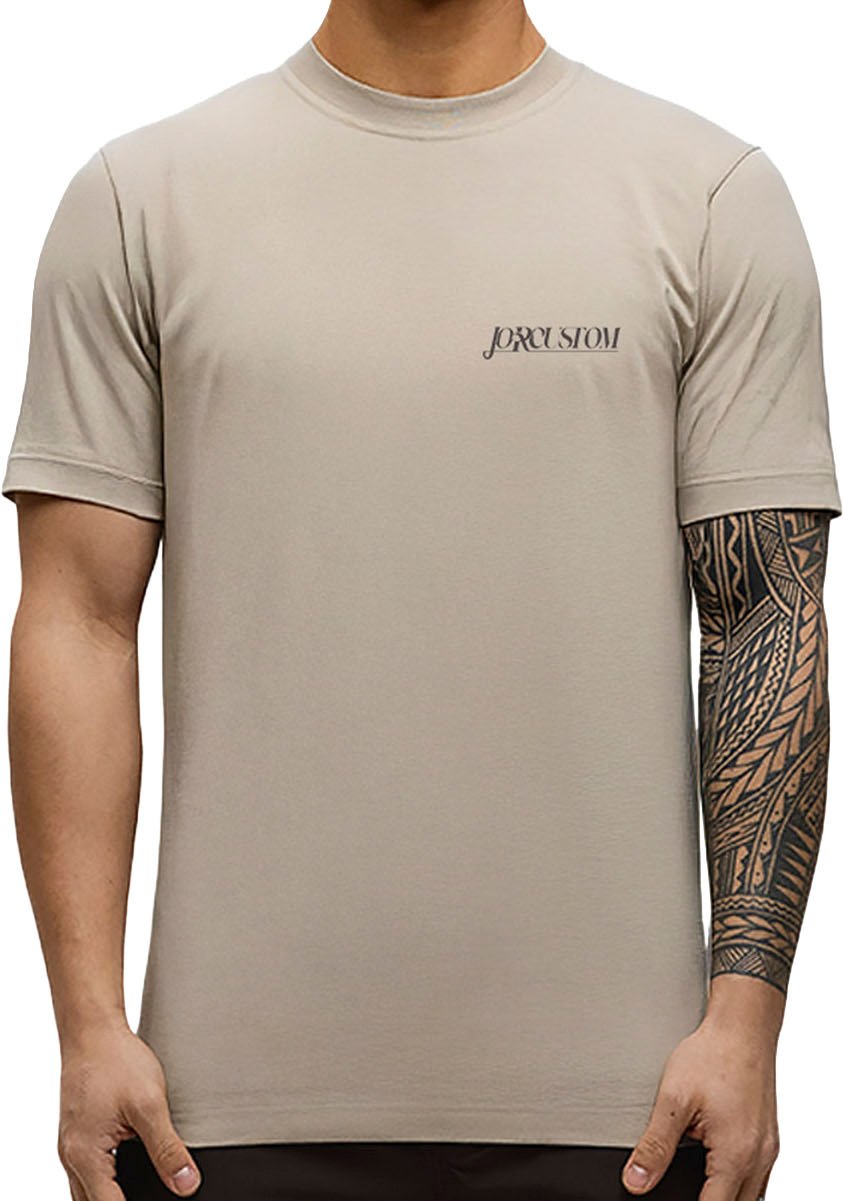 JORCUSTOM Script Slim Fit T-Shirt Taupe Taupe