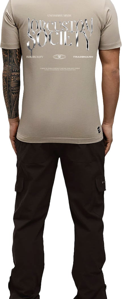 JORCUSTOM Uncommon Slim Fit T-Shirt Taupe Taupe