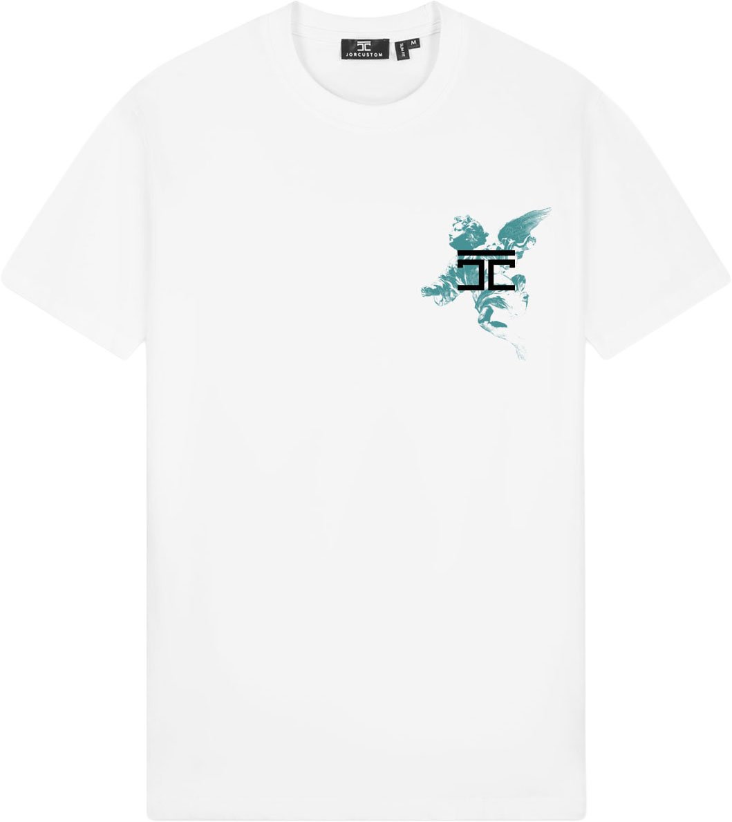 JORCUSTOM AboveAll Slim Fit T-Shirt White Wit