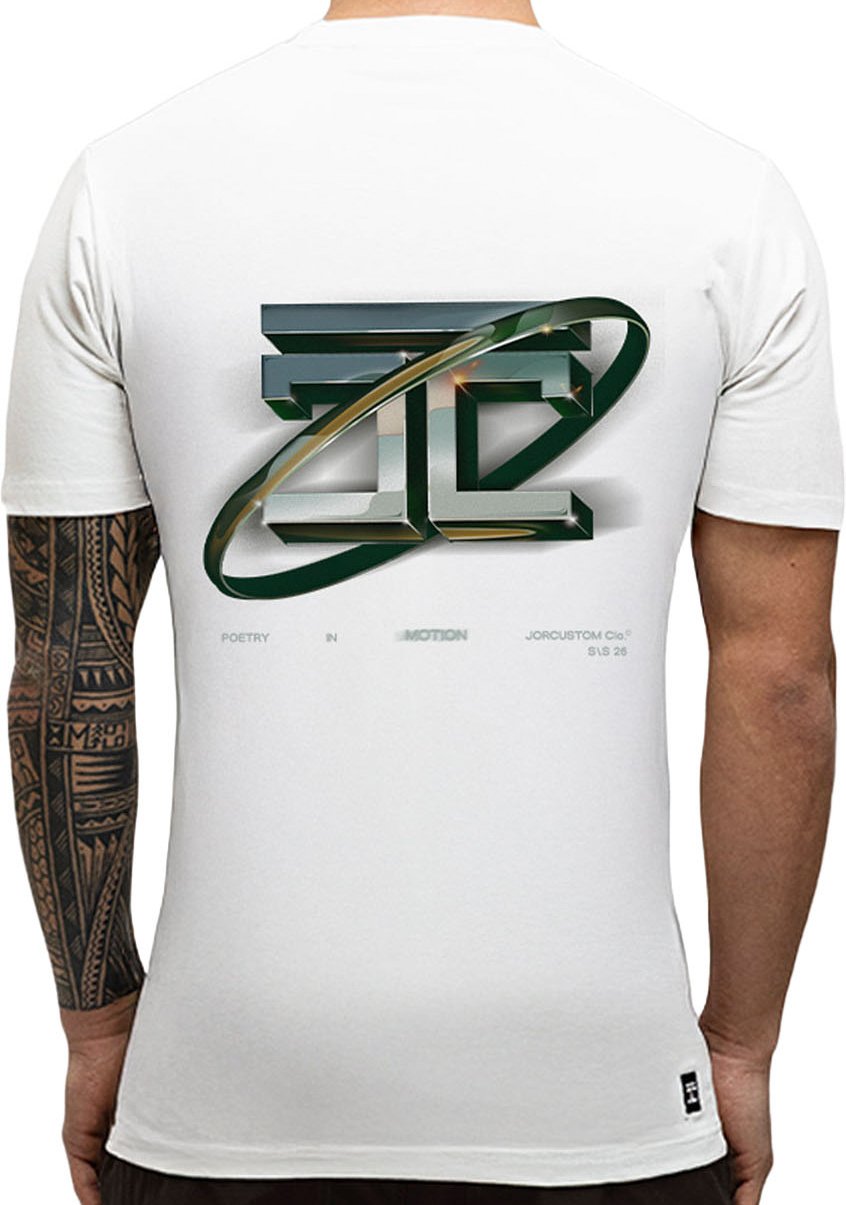JORCUSTOM PoetryIn Slim Fit T-Shirt White Wit