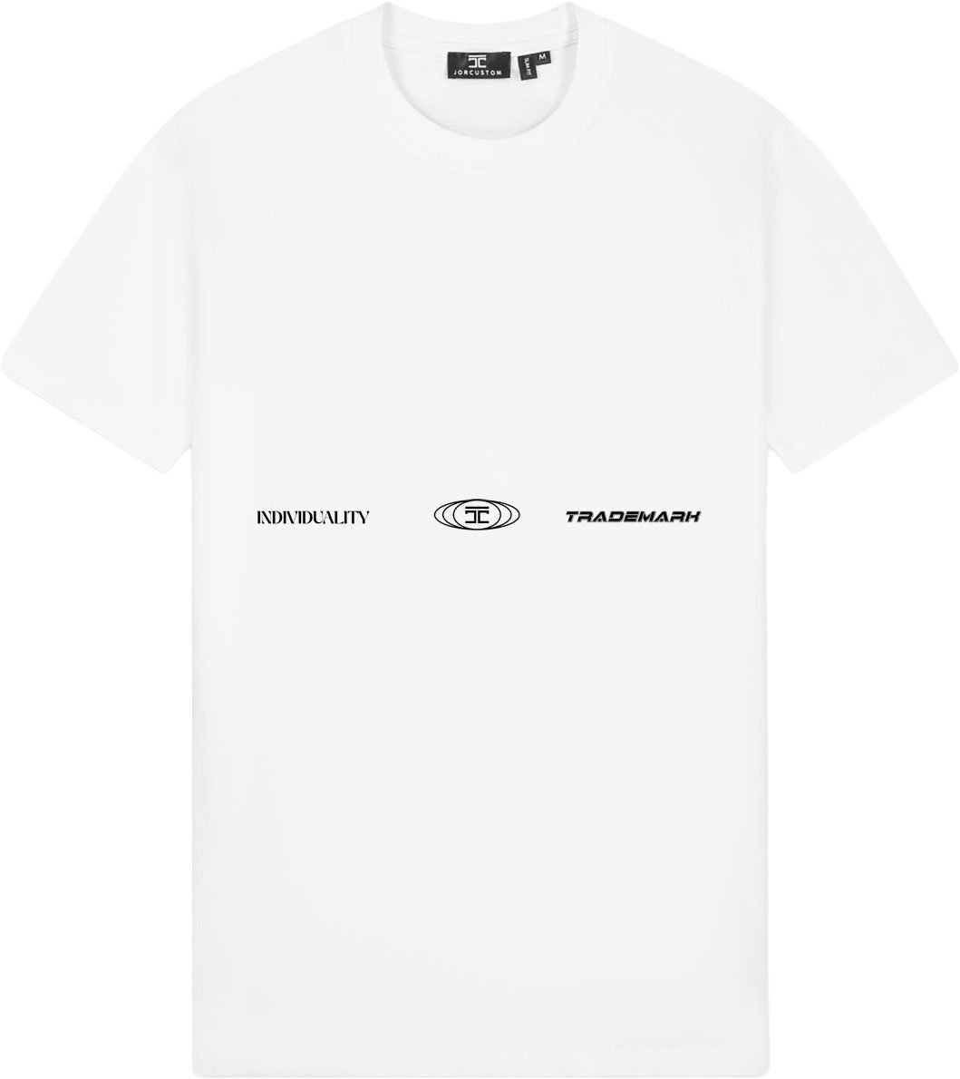 JORCUSTOM Uncommon Slim Fit T-Shirt White Wit