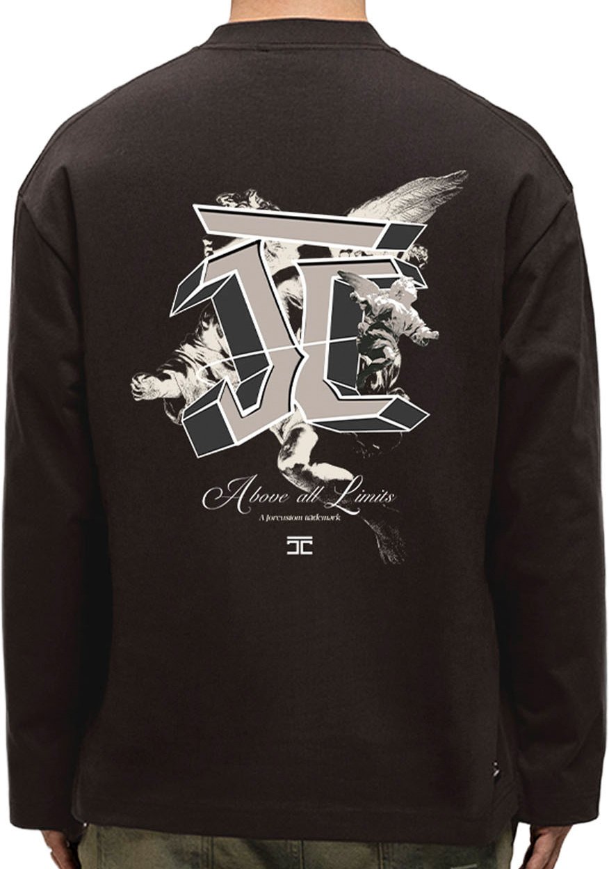 JORCUSTOM AboveAll Longsleeve T-Shirt Brown Bruin