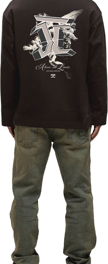 JORCUSTOM AboveAll Longsleeve T-Shirt Brown Bruin