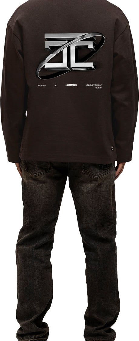 JORCUSTOM PoetryIn Longsleeve T-Shirt Brown Bruin