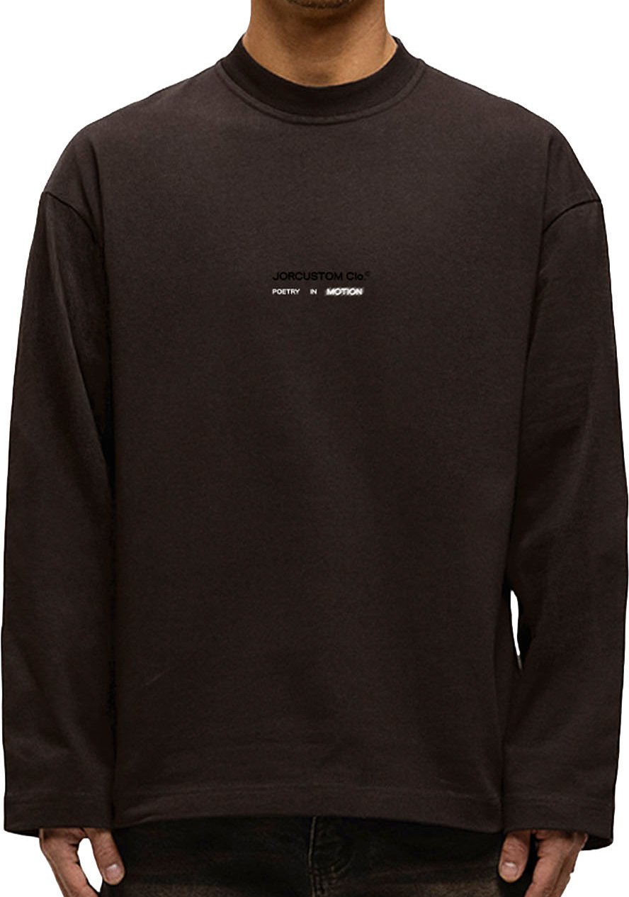 JORCUSTOM PoetryIn Longsleeve T-Shirt Brown Bruin