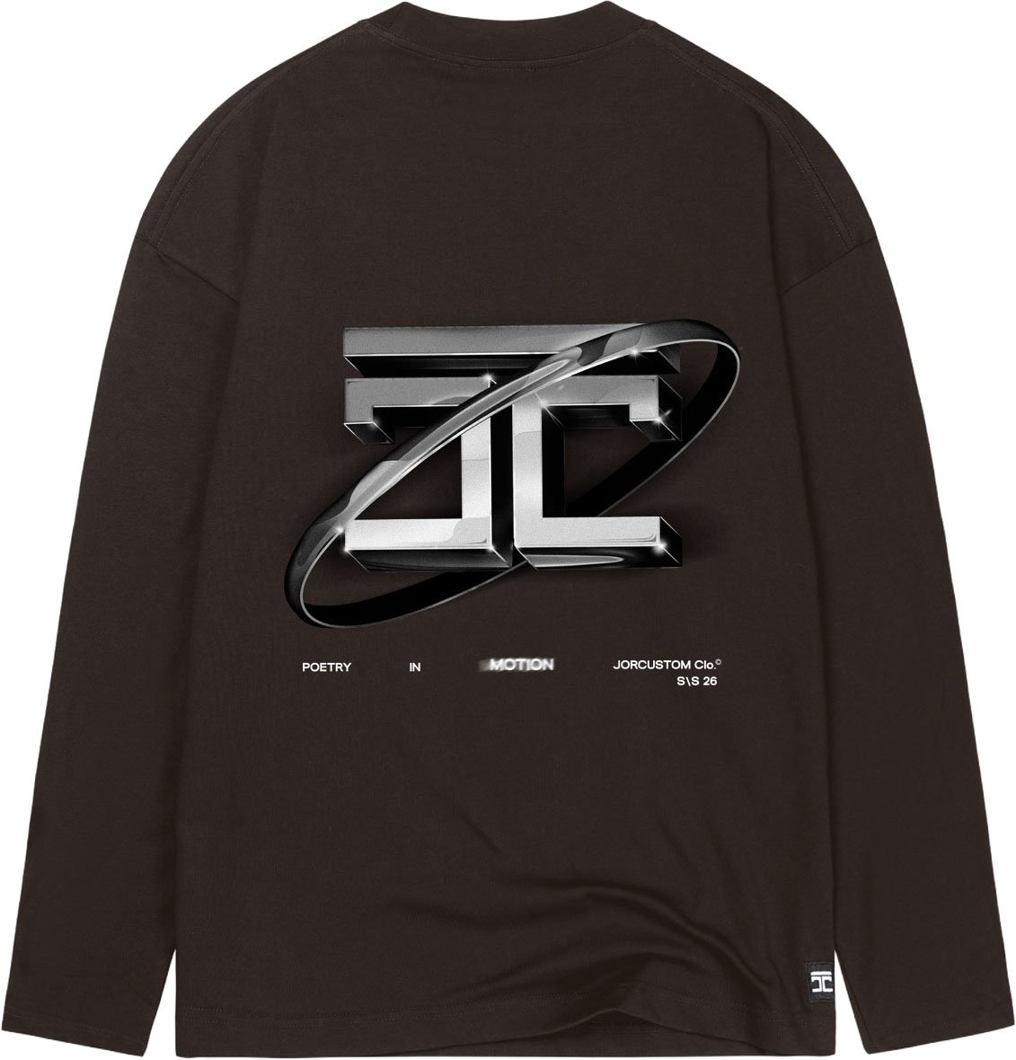 JORCUSTOM PoetryIn Longsleeve T-Shirt Brown Bruin