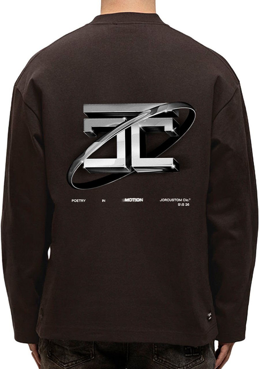 JORCUSTOM PoetryIn Longsleeve T-Shirt Brown Bruin
