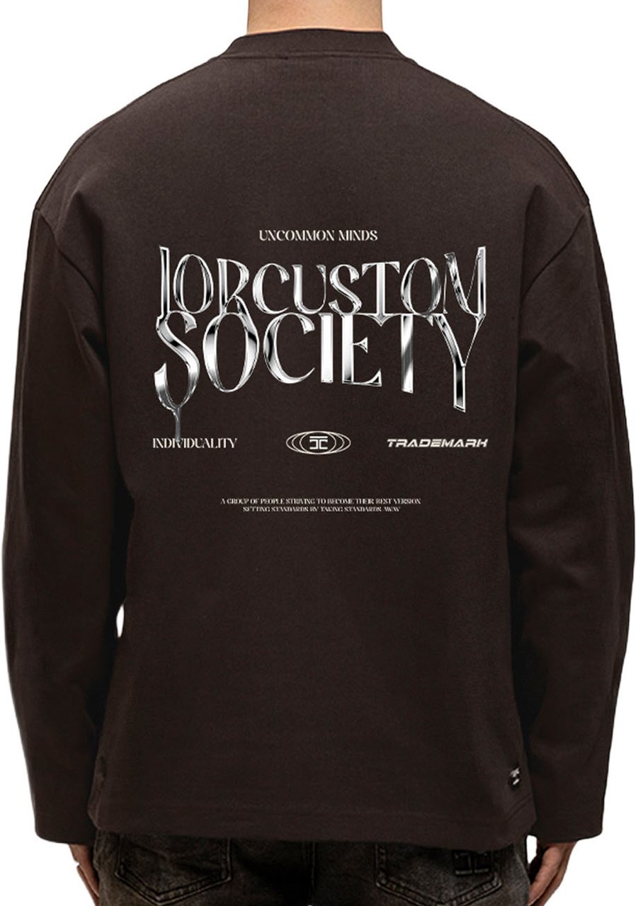 JORCUSTOM Uncommon Longsleeve T-Shirt Brown Bruin
