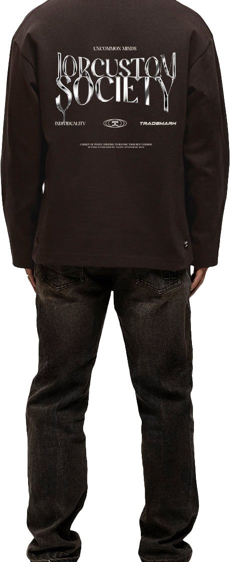 JORCUSTOM Uncommon Longsleeve T-Shirt Brown Bruin