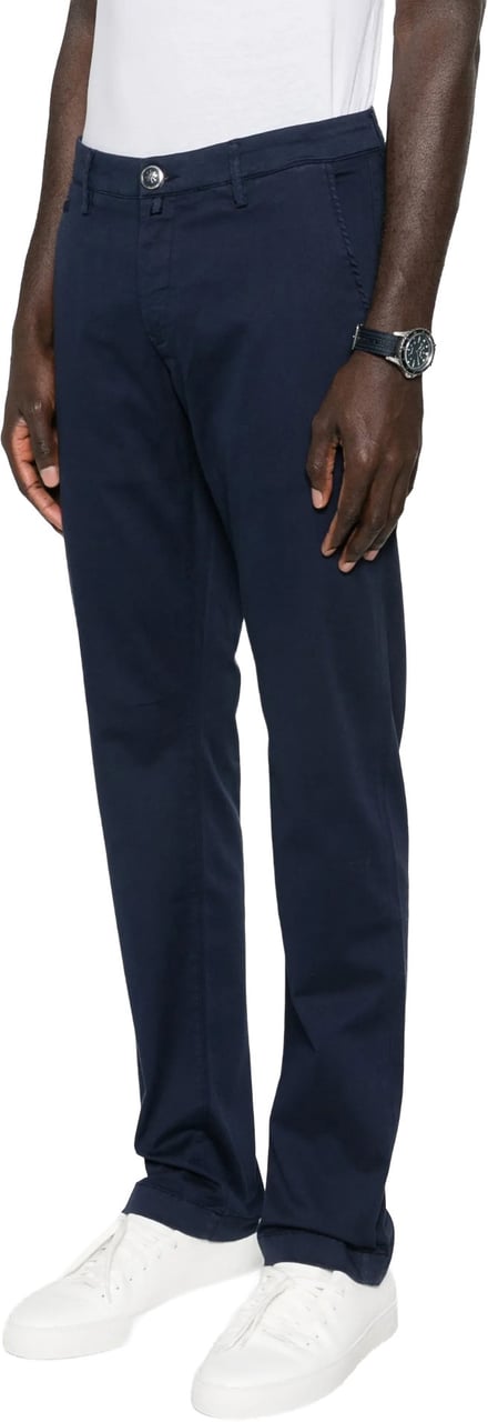 Jacob Cohen broek katoen stretch Blauw