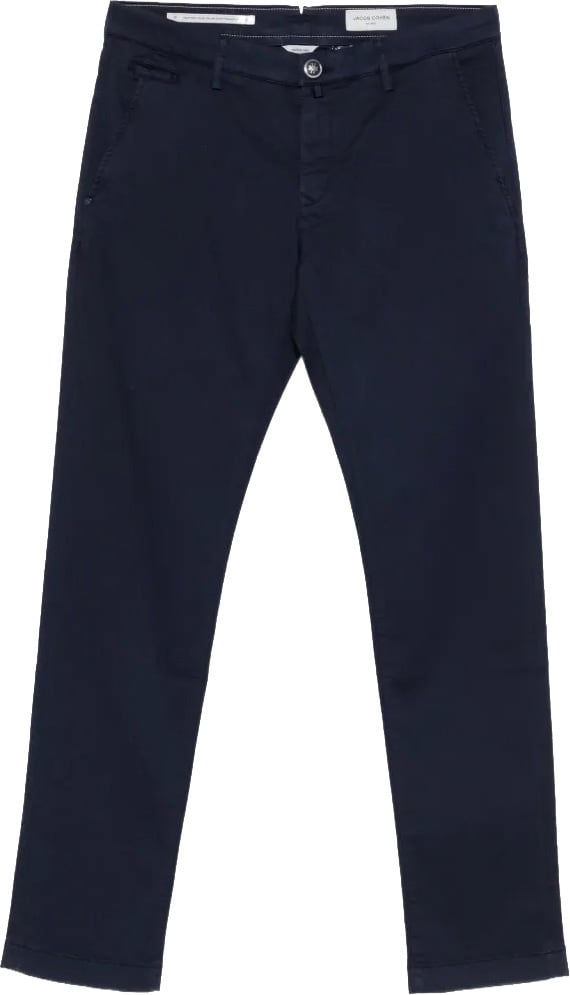 Jacob Cohen broek katoen stretch Blauw