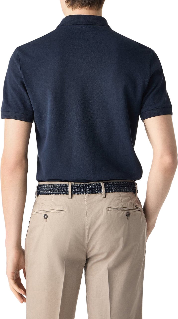 Corneliani polo navy Blauw