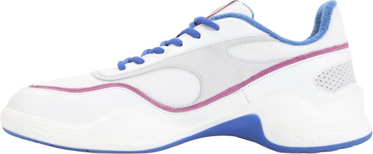 Casablanca sneakers wit met blauw en roze Wit