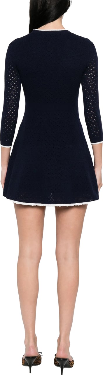 Self-Portrait dress blue Blauw