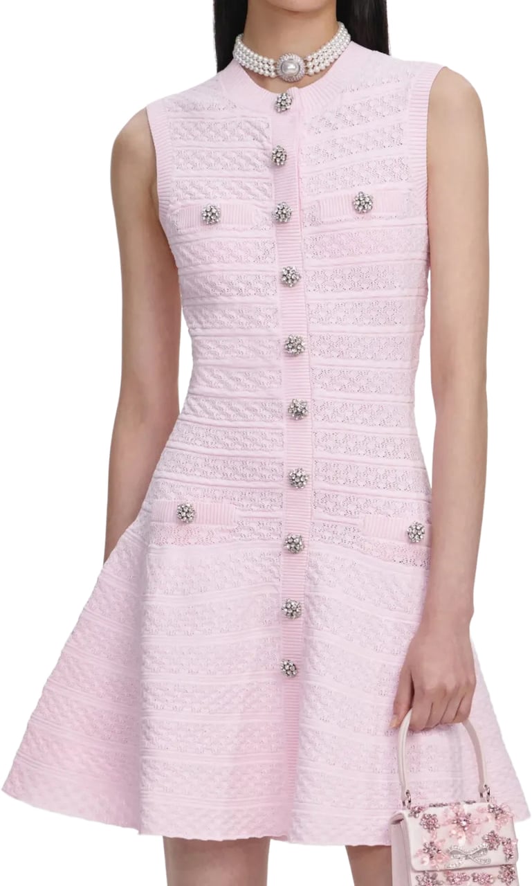 Self-Portrait dress pink Roze