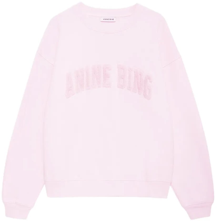 Anine Bing sweater roze met logo Roze