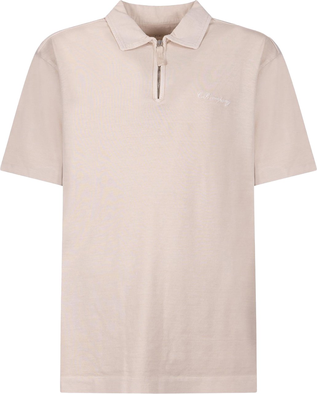 CP Company polo beige logo rits Beige