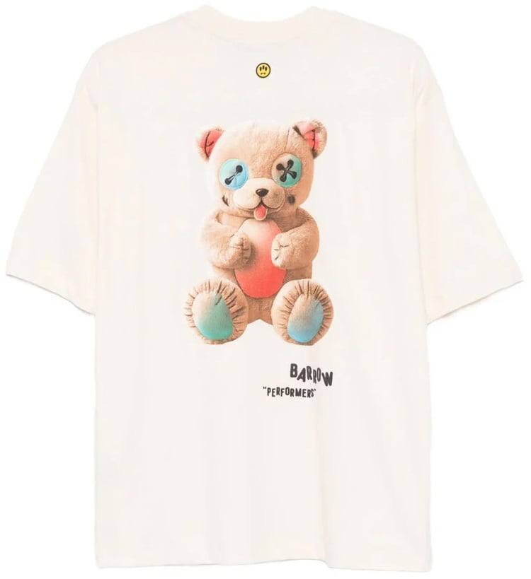 Barrow jersey t-shirt beer rug crema Beige