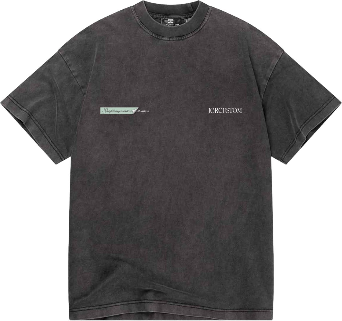 JORCUSTOM AngelTwo Loose Fit T-Shirt AcidGrey Grijs