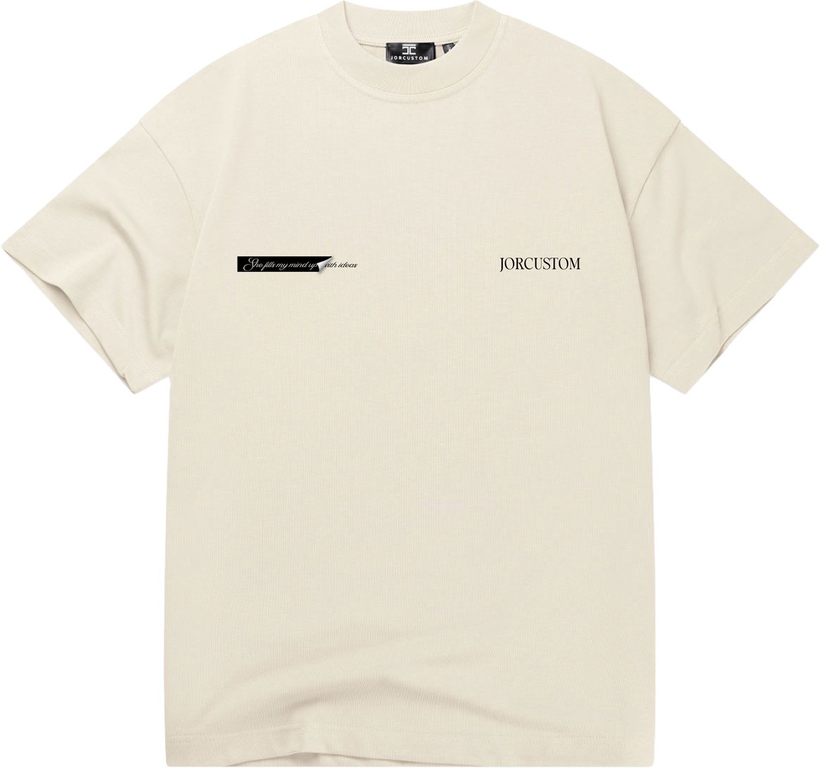 JORCUSTOM AngelTwo Loose Fit T-Shirt Creme Beige