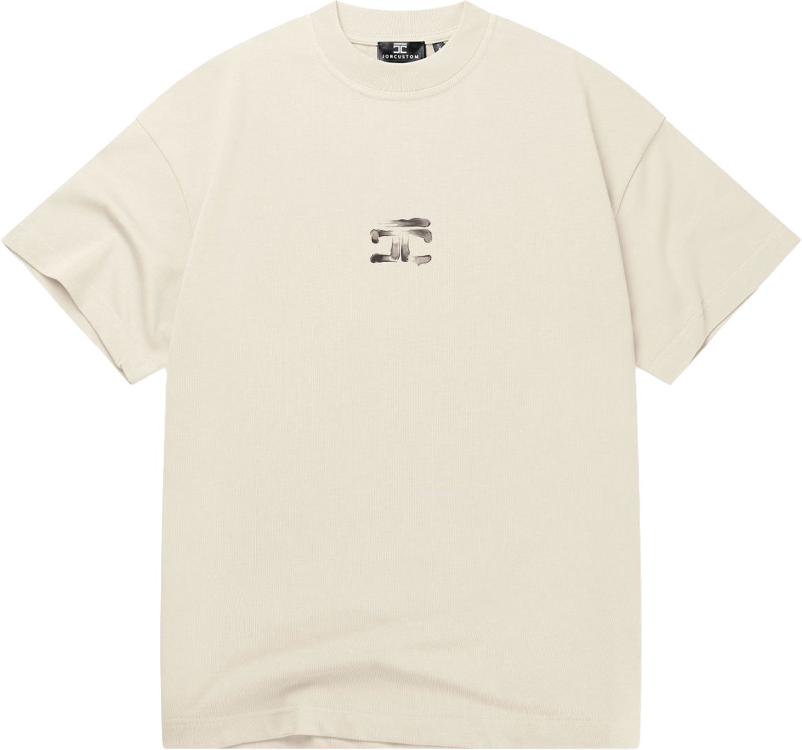 JORCUSTOM ArtistTwo Loose Fit T-Shirt Creme Beige