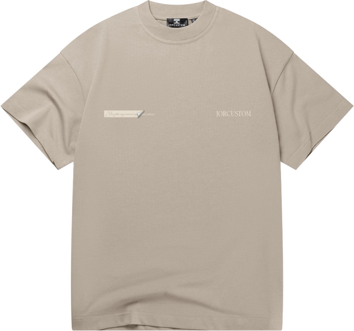 JORCUSTOM AngelTwo Loose Fit T-Shirt Taupe Taupe