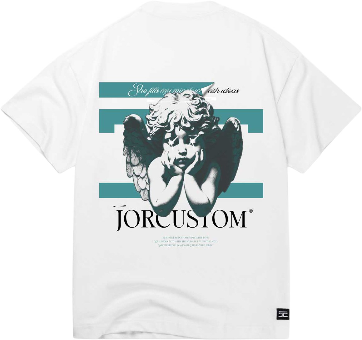 JORCUSTOM AngelTwo Loose Fit T-Shirt White Wit