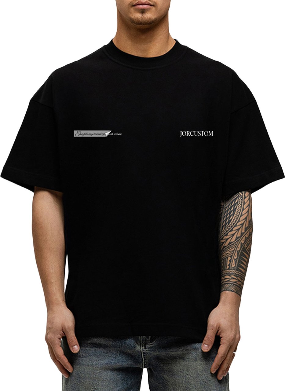 JORCUSTOM AngelTwo Slim Fit T-Shirt Black Zwart