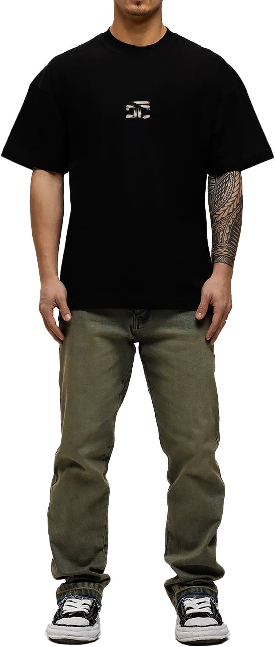 JORCUSTOM ArtistTwo Slim Fit T-Shirt Black Zwart