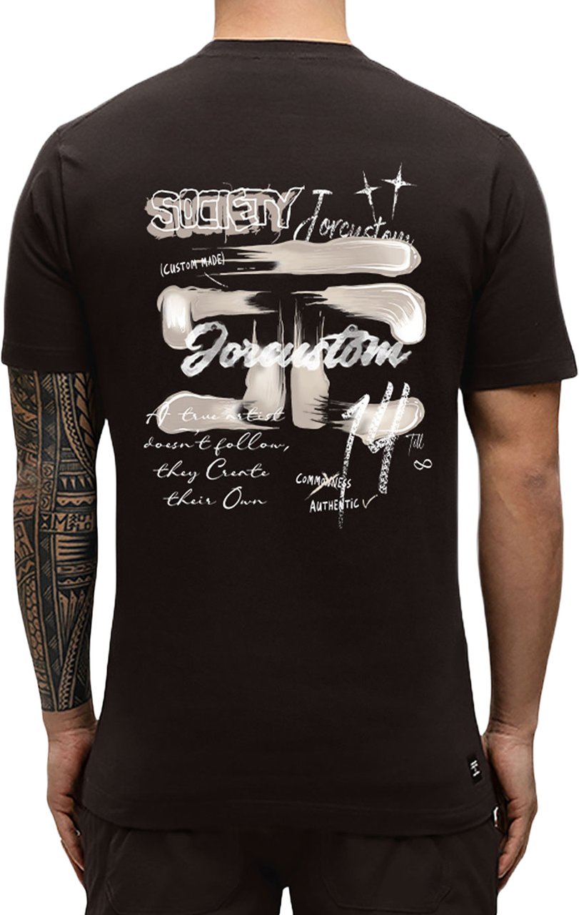 JORCUSTOM ArtistTwo Slim Fit T-Shirt Brown Bruin