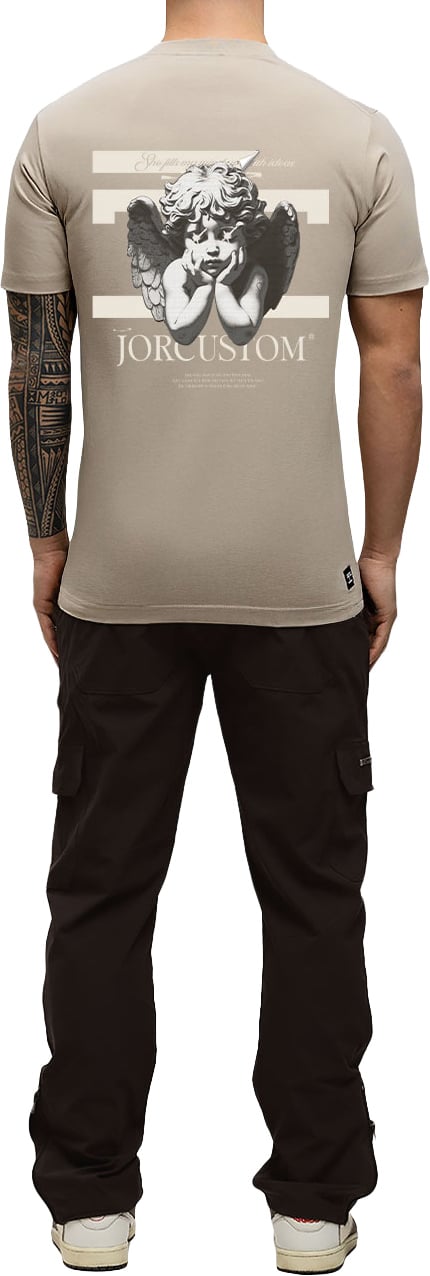 JORCUSTOM AngelTwo Slim Fit T-Shirt Taupe Taupe